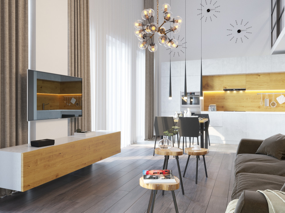 Двухуровневая квартира в современном стиле