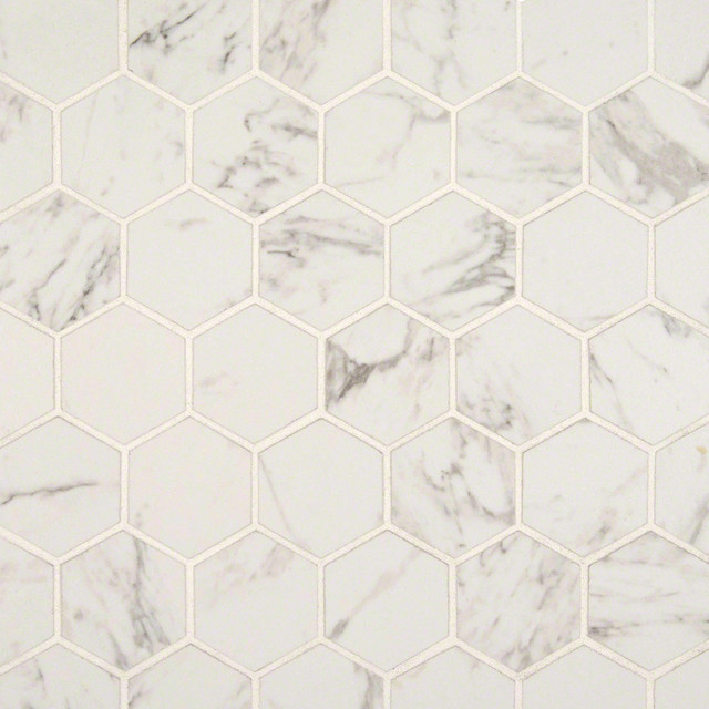 Pietra Carrara Hexagon Matte Sample