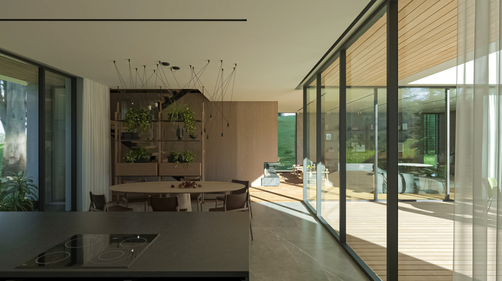 Интерьер загородного дома в загородном посёлке "Оберег".