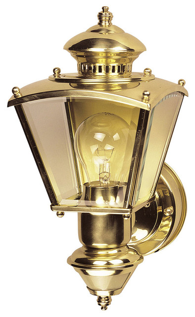 Heathco Polished Brass Charleston Style Motion Activated Lantern