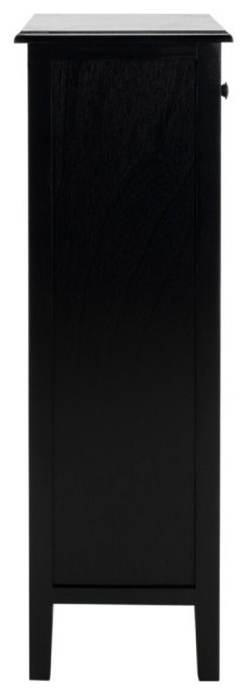 Femi Drawer Side Table Distressed Black - Transitional - Side Tables ...