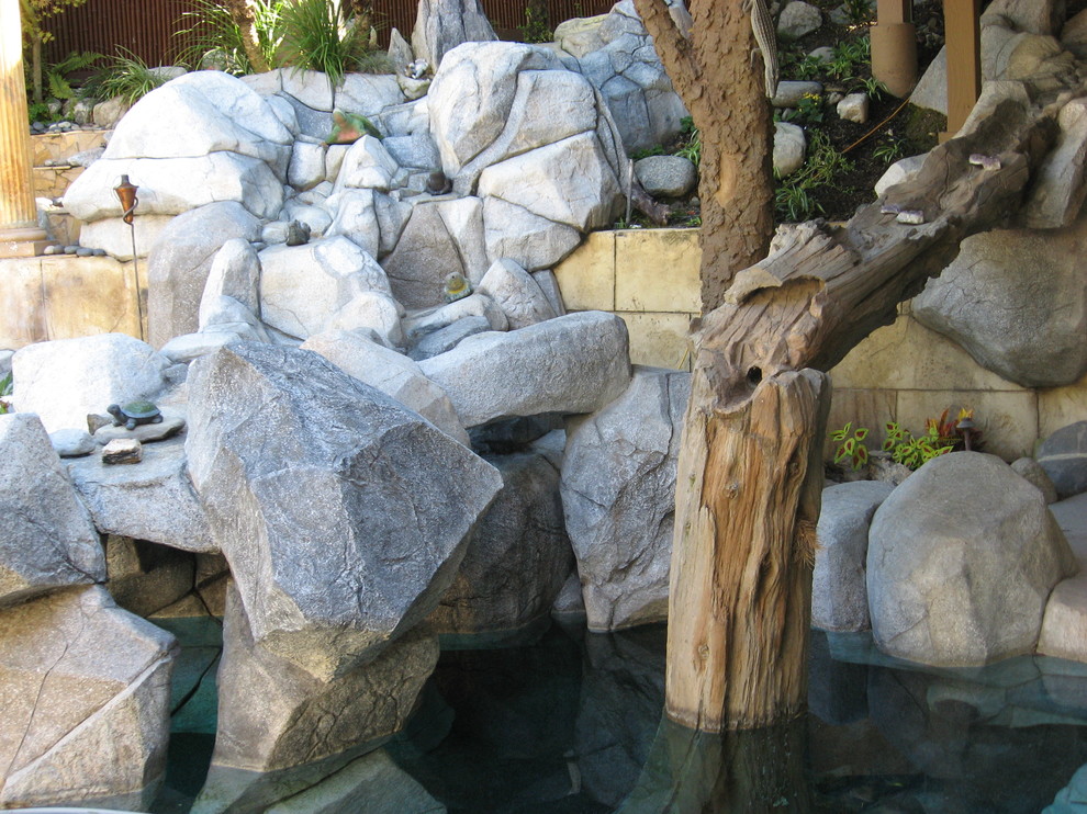 Artificial Rock Pool with Faux concrete tree