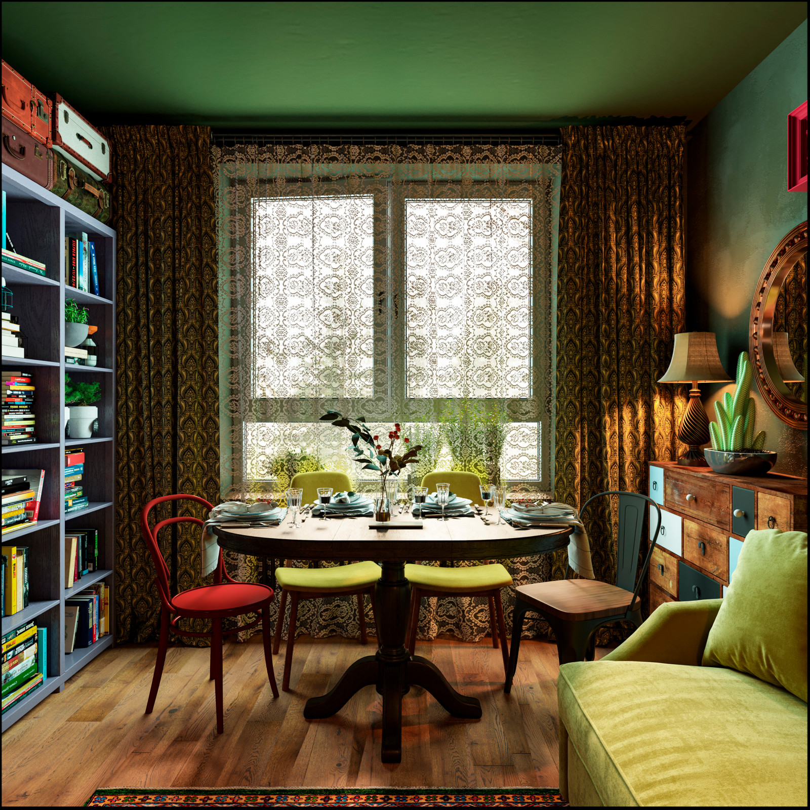 Дизайн квартиры 60 м2 в новостройке от ПИК 2 вариант