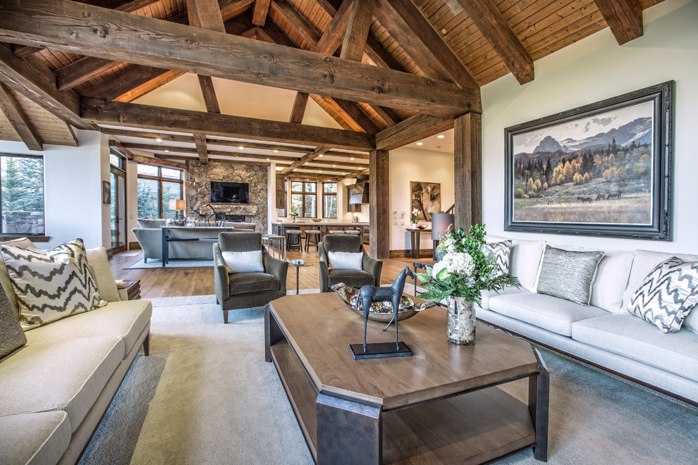 Buttermilk Ski Home - Rustic - Living Room - Denver - by Cathers Home ...