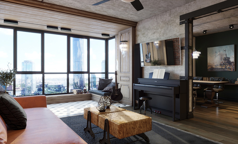 Пространство в стиле лофт