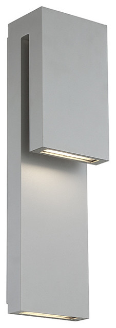 Modern Forms Double Down LED Outdoor Wall Sconce - Modern ... on Outdoor Led Modern Wall Sconces id=91654