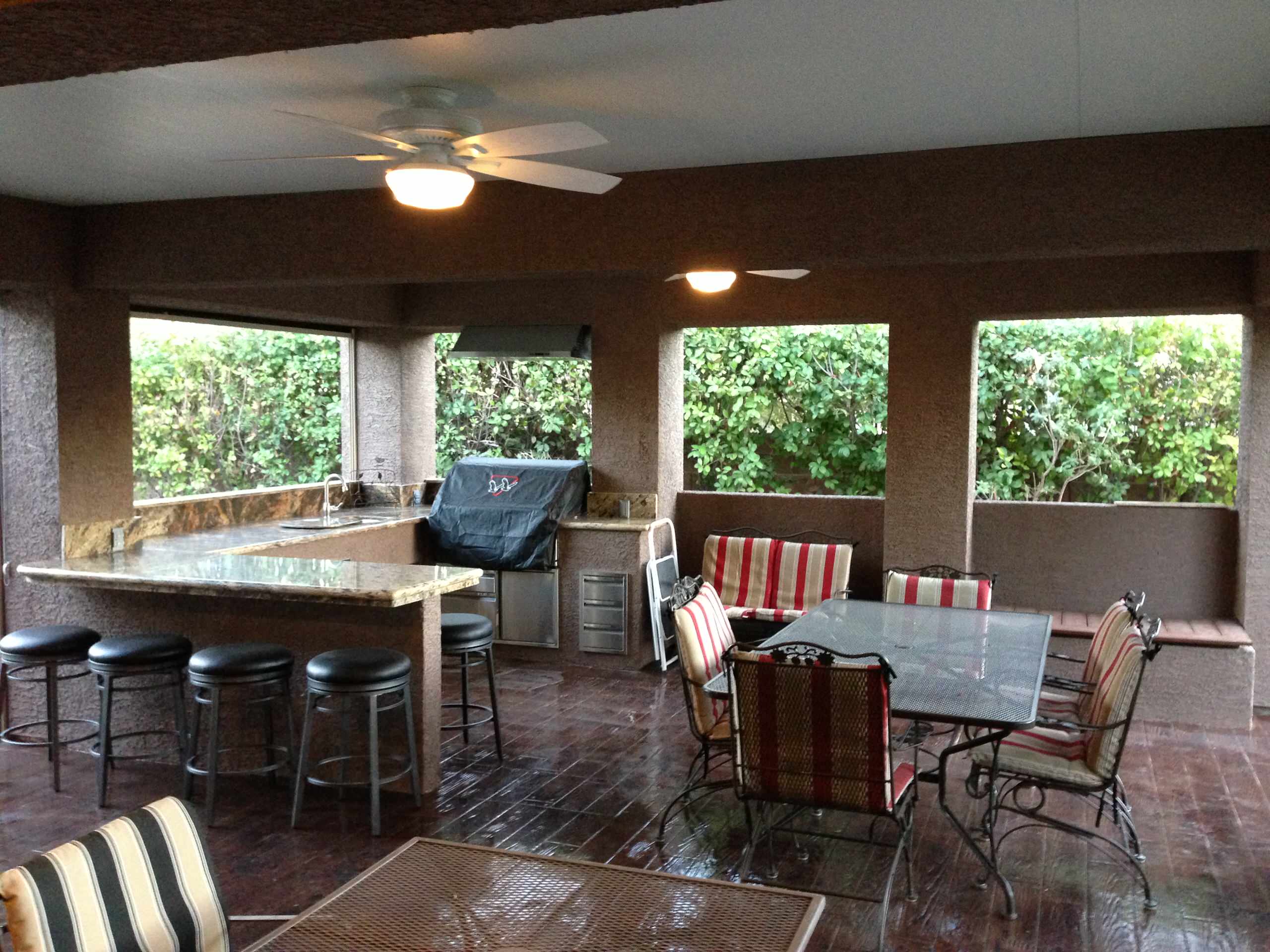 Patio Cover with BBQ