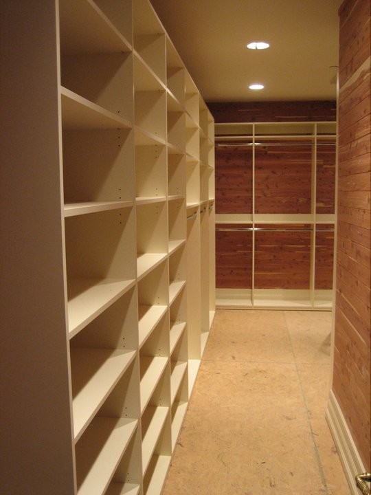 This is an example of a contemporary storage and wardrobe in Philadelphia.