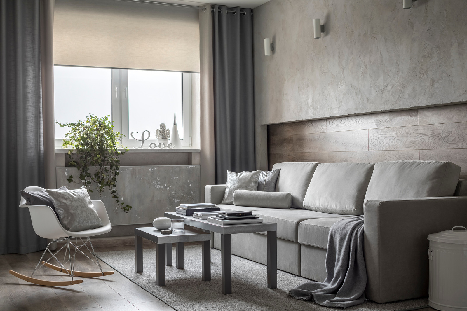 Монохромная квартира для предпринимателя