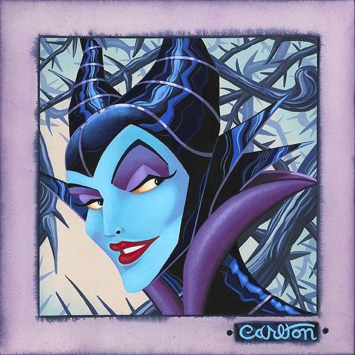 Disney Fine Art Twisted and Evil by Trevor Carlton, Gallery Wrapped Giclee