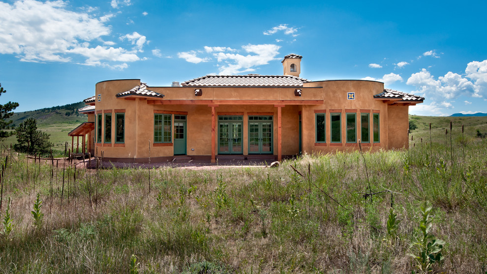 Mediterranean exterior in Denver.