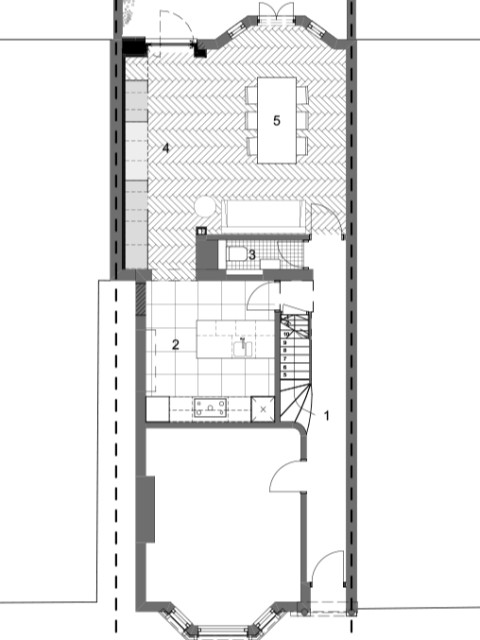 Blackheath Side Return House Extension contemporary-floor-plan