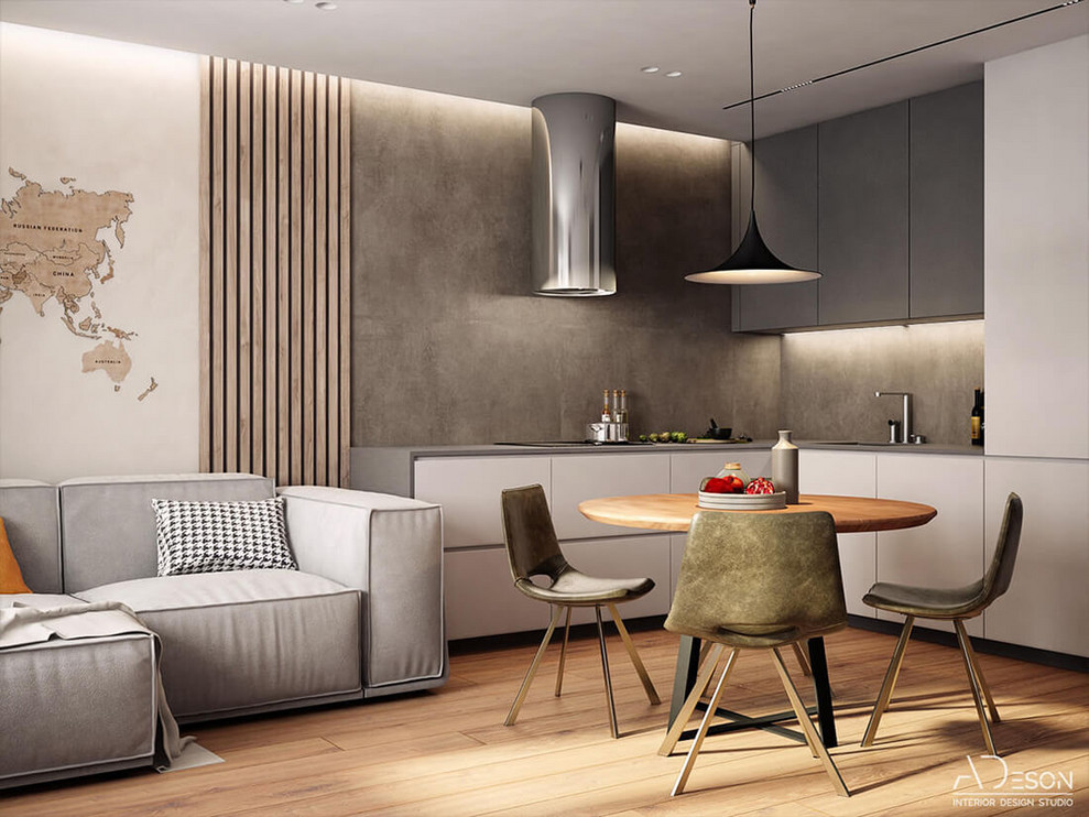 Бетон и дерево