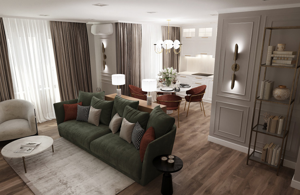 Интерьер гостиной в городе Альметьевск