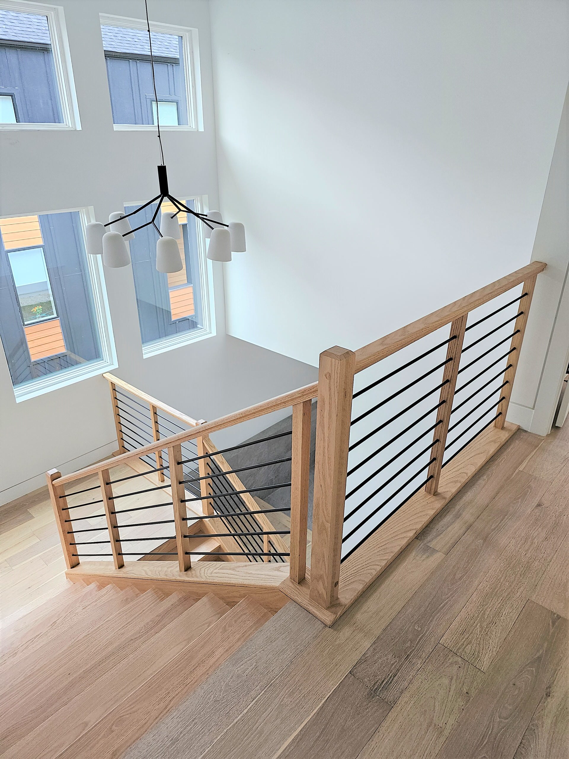 108_Red Oak Stairs in Light Filled Space, Fairfax, VA 22031