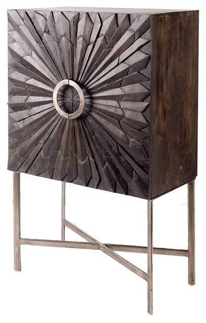 Conrado Cabinet Made From Reclaimed Wood Contemporary Accent