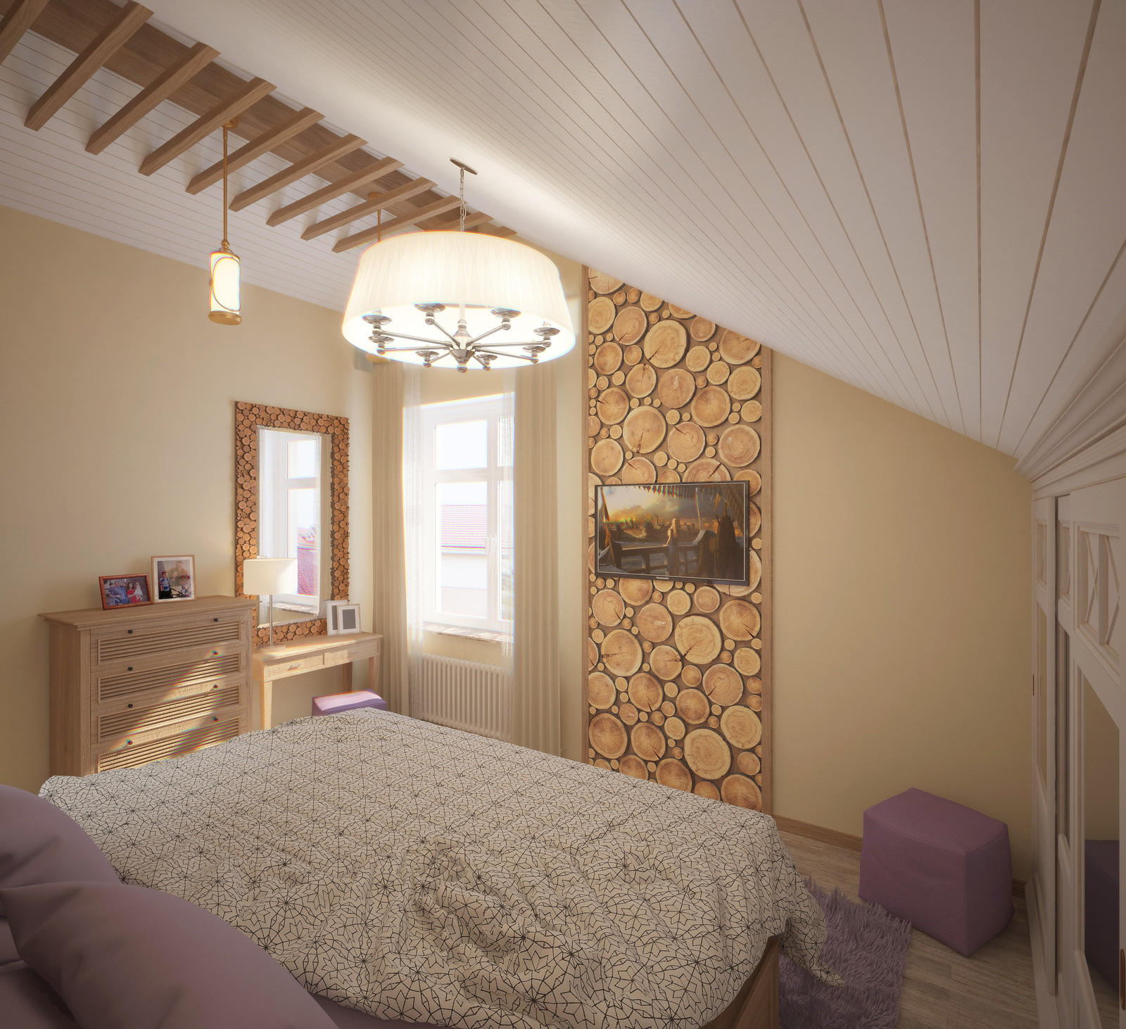 Дизайн-проекта загородного дома. Визуализация