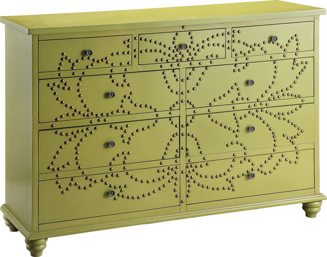 Ian Light Green Accent Chest Traditional Dressers By Hedgeapple