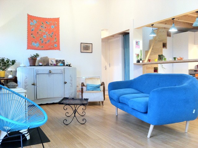 R&eacute;novation &agrave; Lormont modern-wohnbereich