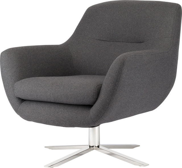 Greta Occasional Chair Dark Gray Silver Greta Occasional Chair Dark Gray Silver