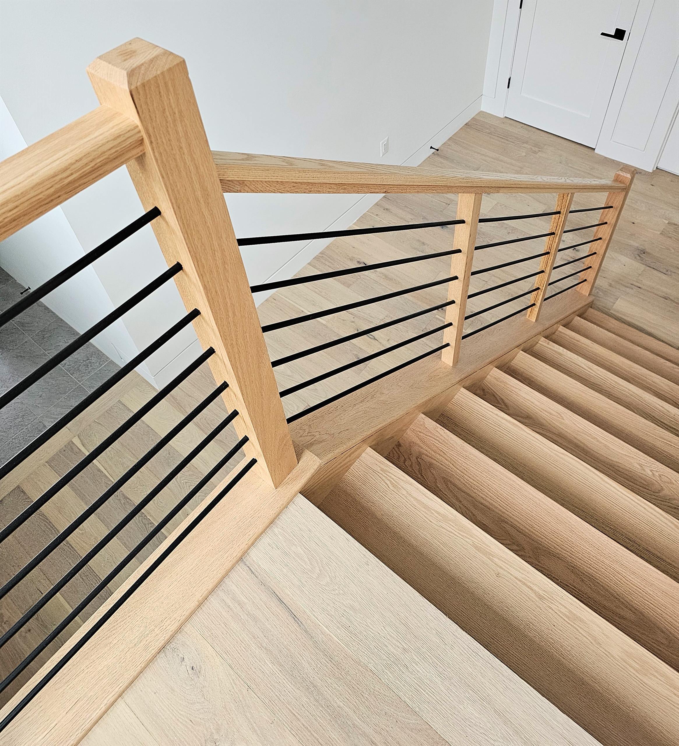 108_Red Oak Stairs in Light Filled Space, Fairfax, VA 22031