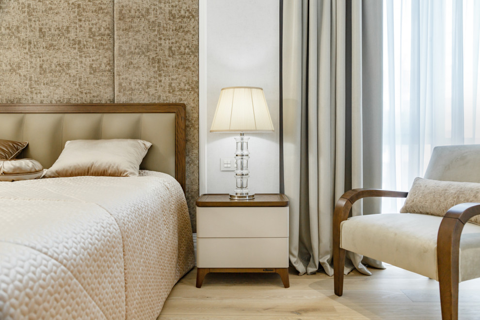 Современный лаконичный интерьер в ЖК "Камелия"