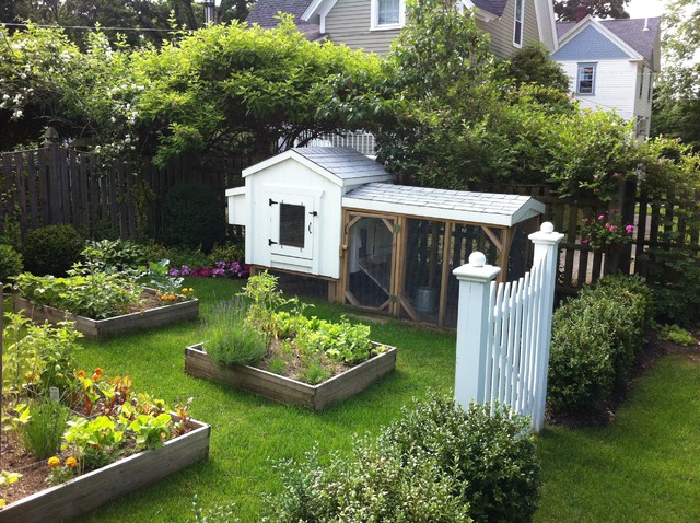 Backyard Garden - Farmhouse - Landscape - Boston - by ...
