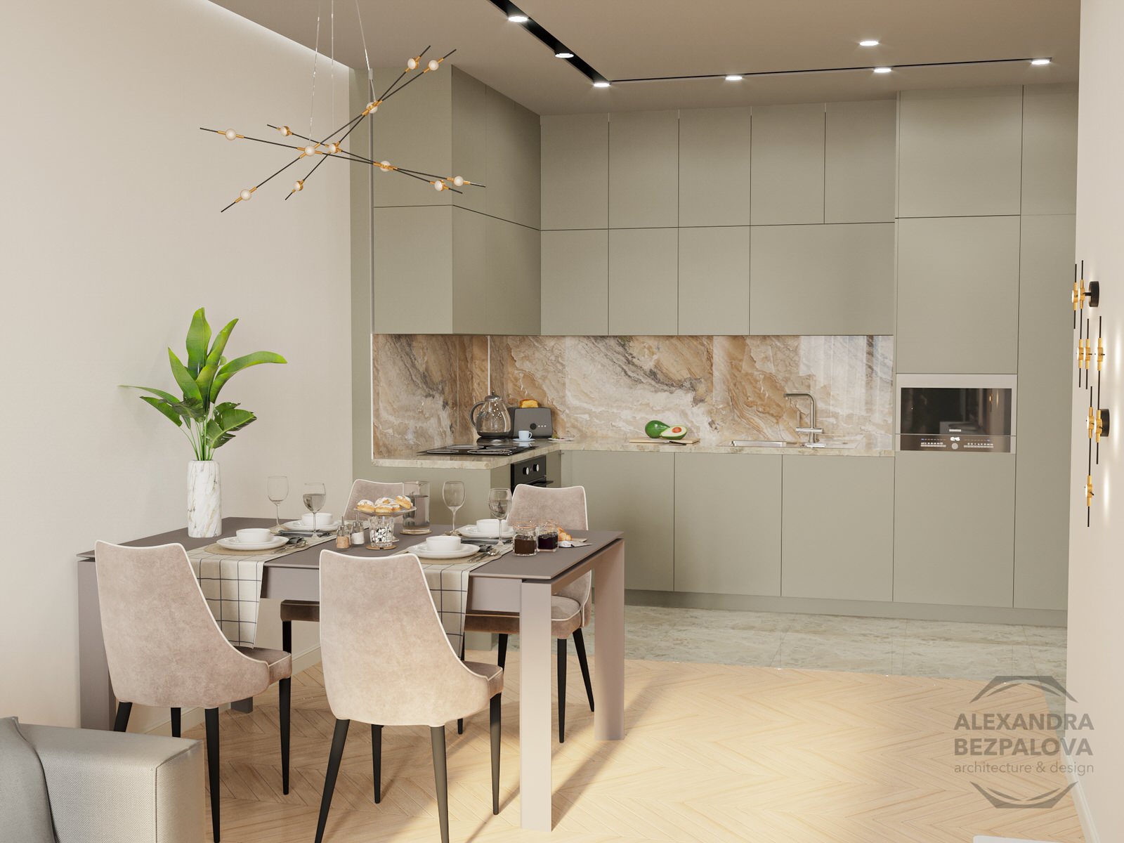 Дизайн проект квартиры на ул. Комсомольская г. Хабаровск