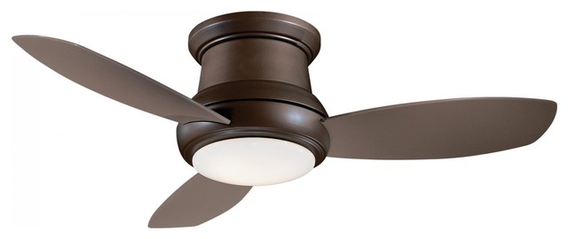 Minka Aire Concept Ii Flush Mount Ceiling Fan With Remote Control Oil Rubbed Br
