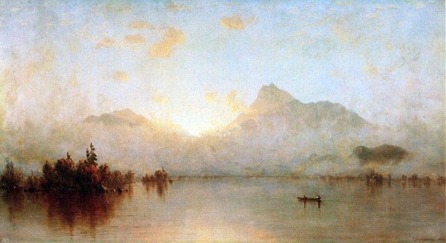 Sanford Robinson Gifford A Sunrise on Lake George Print