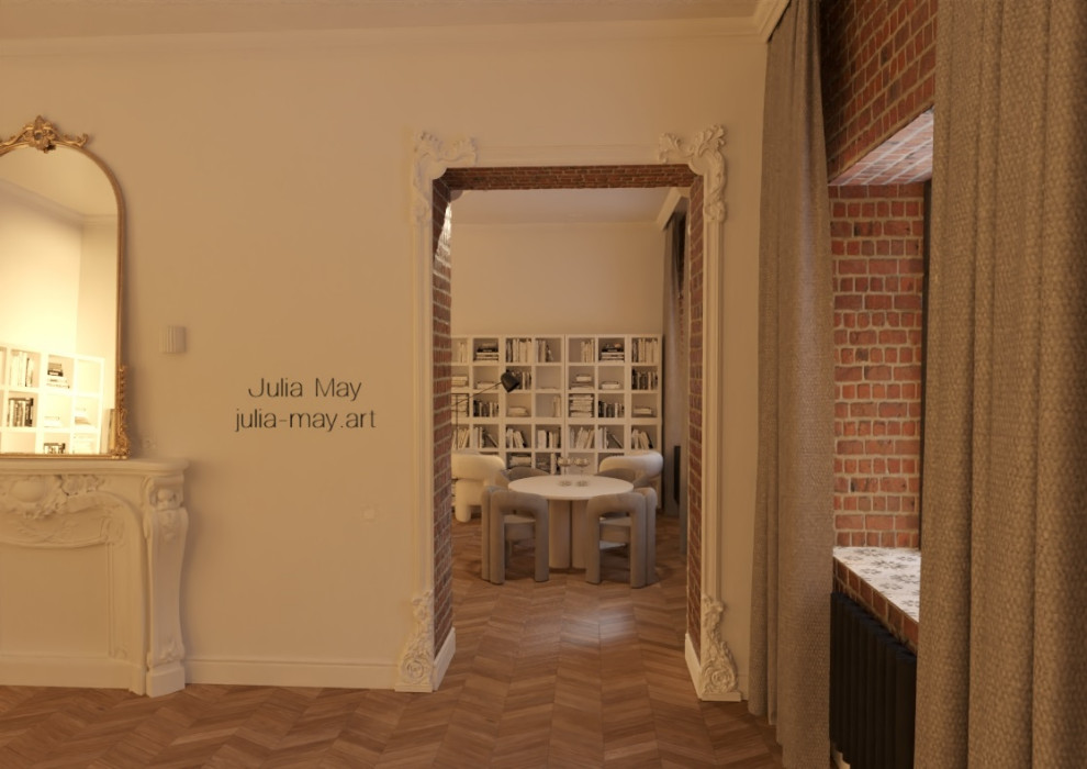 Дизайн-проект квартиры в историческом центре Санкт Петербурга в классическом сти