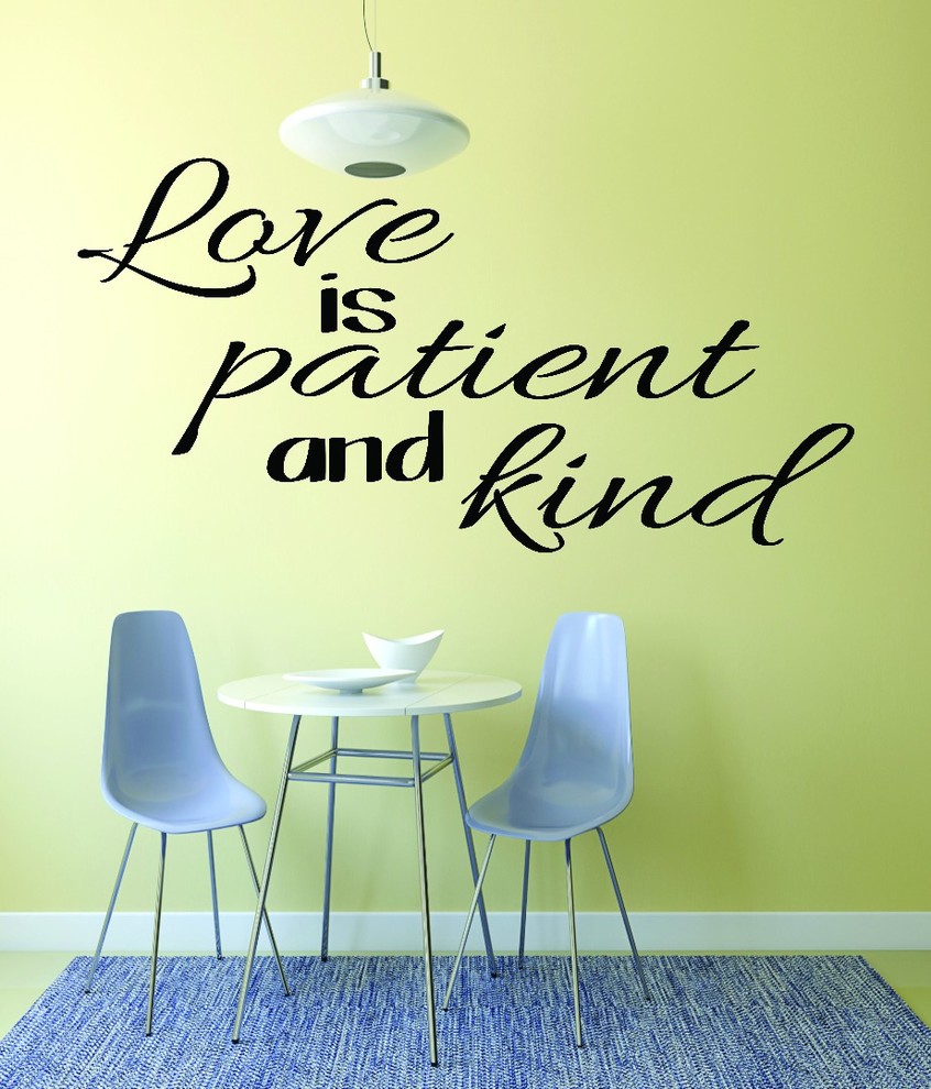 Decal, Love Is Patient And Kind Inspirational Life, 20x30