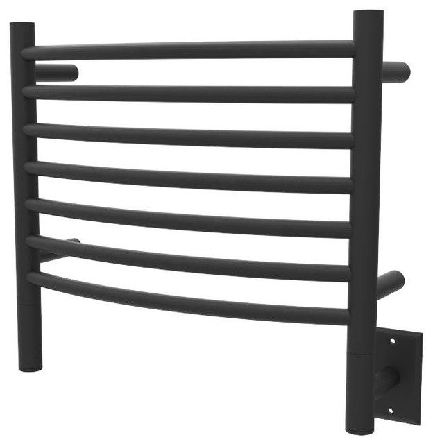 Amba Jeeves H Wall Mounted Curved Towel Warmer Contemporary Towel