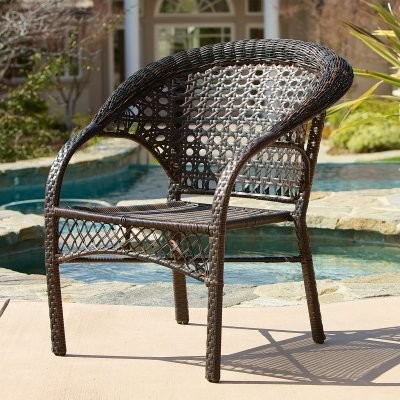 River All-Weather Wicker Outdoor Dining Chair - Set of 2