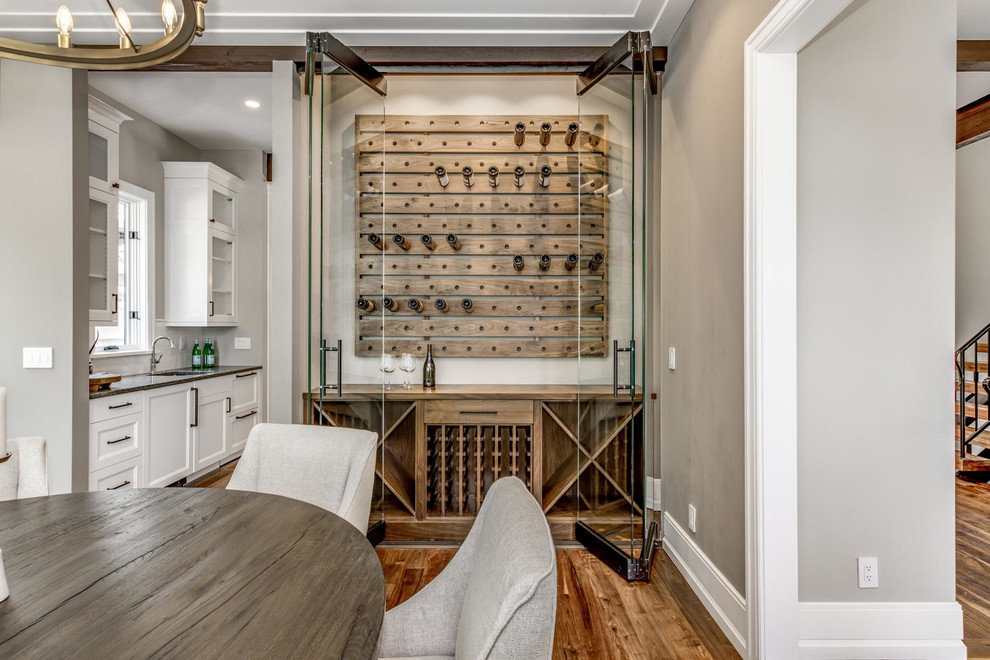 Dining room - transitional dining room idea in Denver