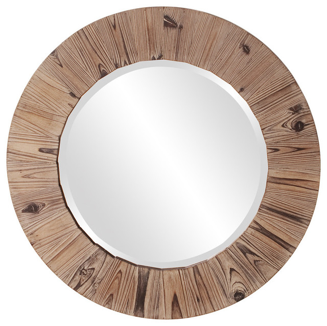 Glenlake Round Wood Mirror