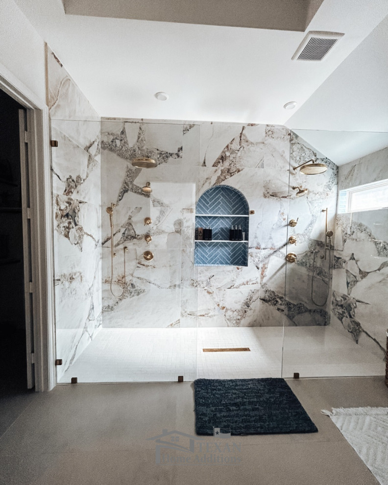 Oversized Walk-In Shower Remodel - Manvel, TX