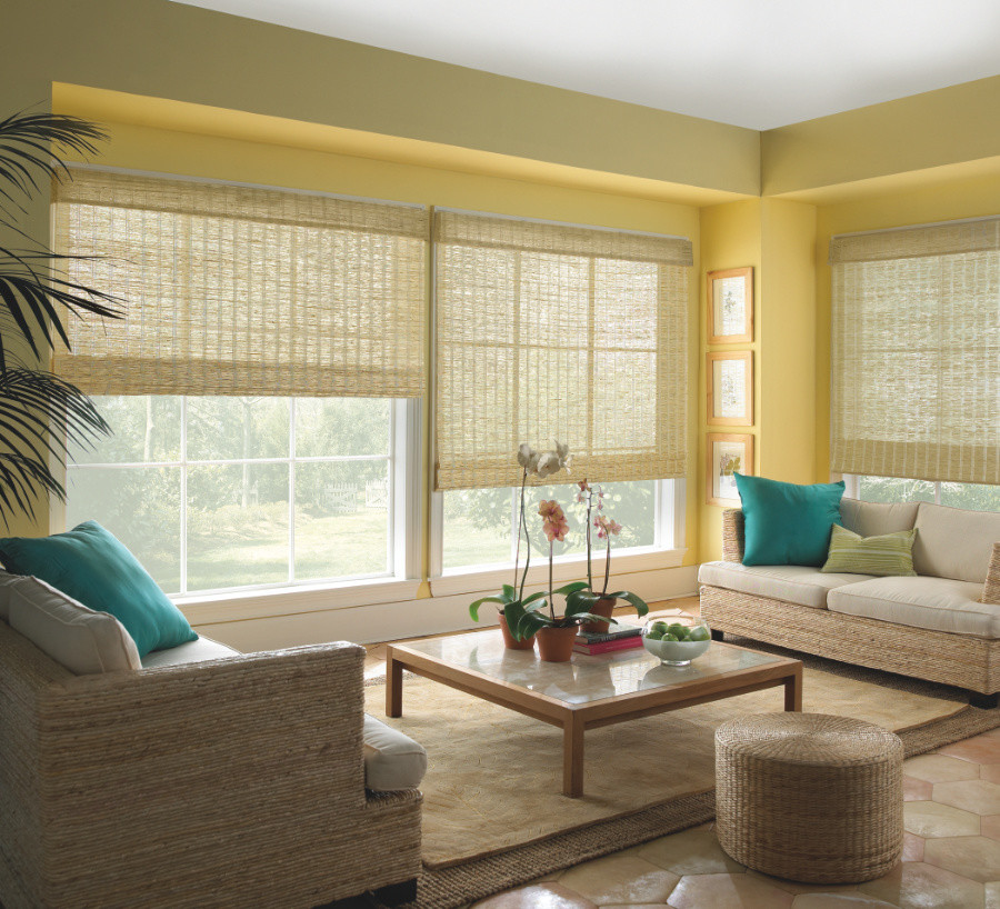 Levolor Natural Classic Roman Style Woven Wood Shades