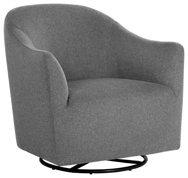 Phyliss Glider Lounge Chair, Belfast Koala Gray Transitional Armchairs And Accent Chairs
