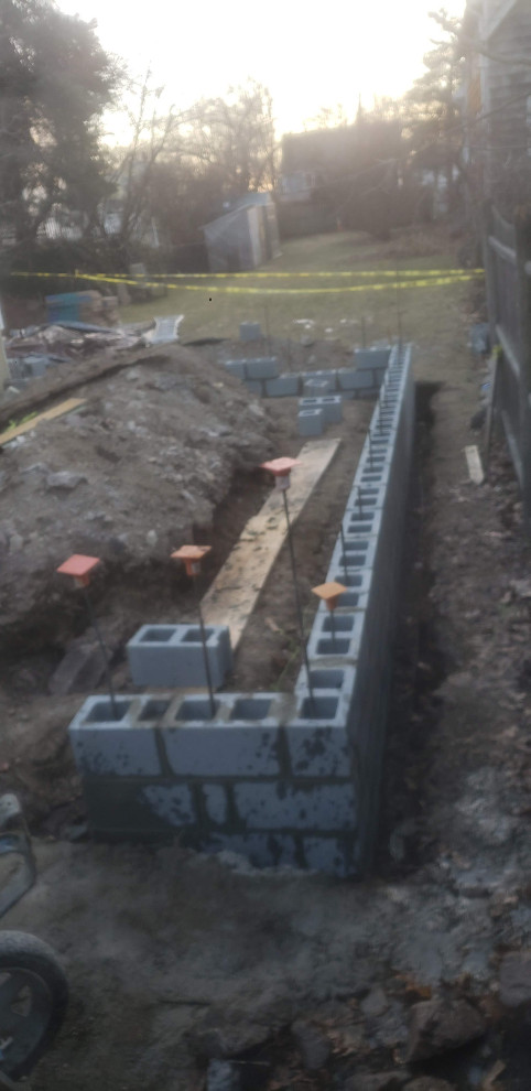 Addition Project Block Foundation