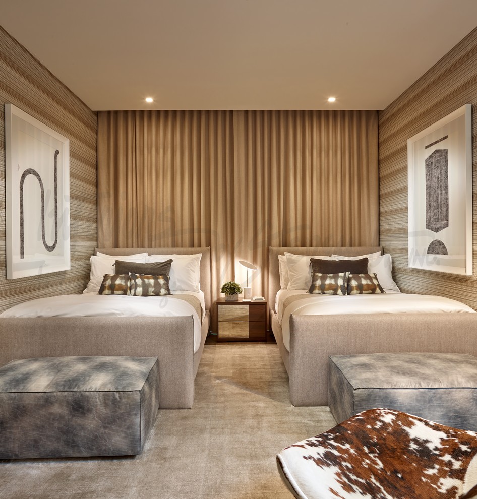 Hibiscus Island, Miami Beach Bedroom Miami by Interiors by Steven G