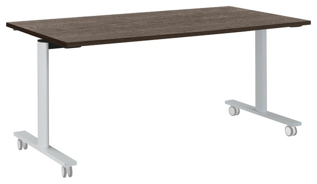 Yes Mobile Oak Meeting Table, Small