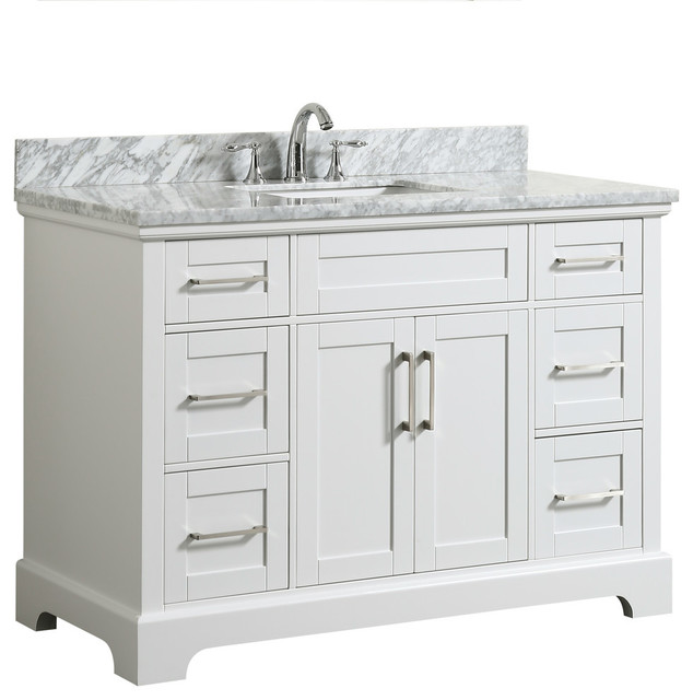 Henson White Bathroom Vanity With Marble Top 49 Traditional Henson White Bathroom Vanity With Marble Top 49