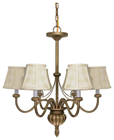 Traditional Classic Five Light Up Lighting ChandelierVanguard Collection