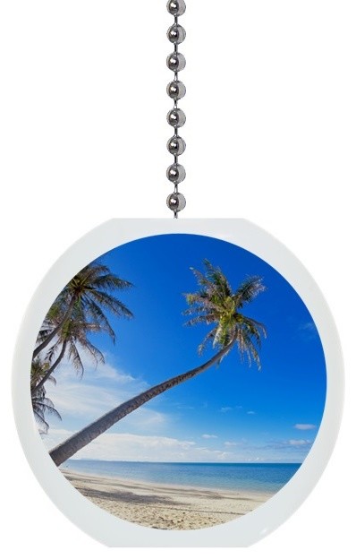 Palm Trees On Beach Ceiling Fan Pull