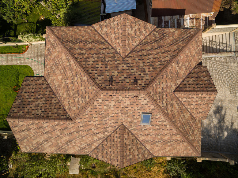 Гибкая черепица ТЕХНОНИКОЛЬ SHINGLAS, коллекция РУМБА, цвет АРАХИС