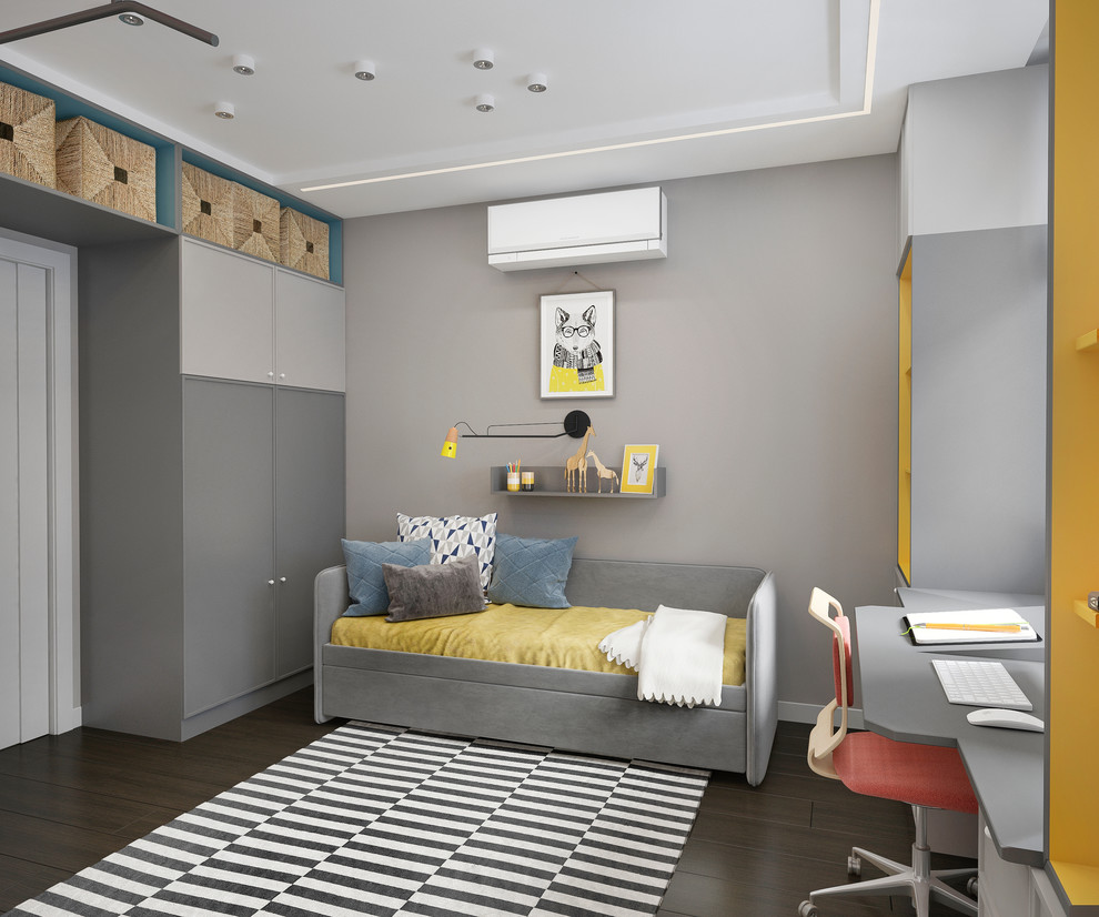 Квартира в сером цвете