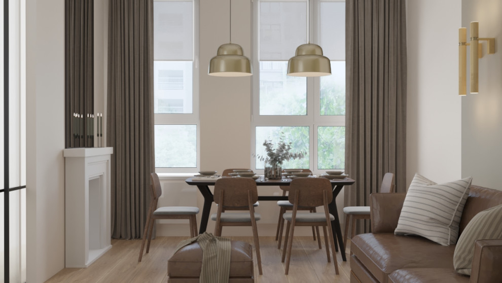 Современная кухня-гостиная