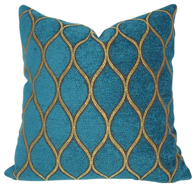 Malta Velvet Decorative Pillow Cover Contemporary Malta Velvet Decorative Pillow Cover Rich Teal 16 X