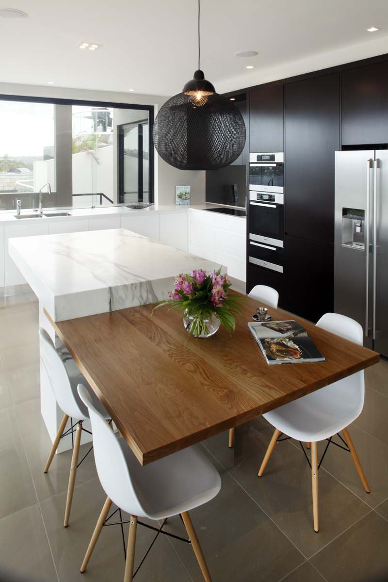 75 Beautiful Kitchen Island Attached Table Home Design Ideas & Designs |  Houzz AU